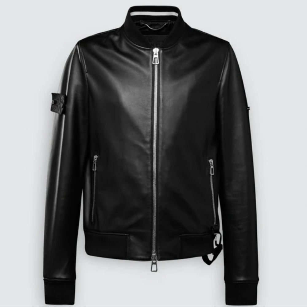 Trench Leather Bomber